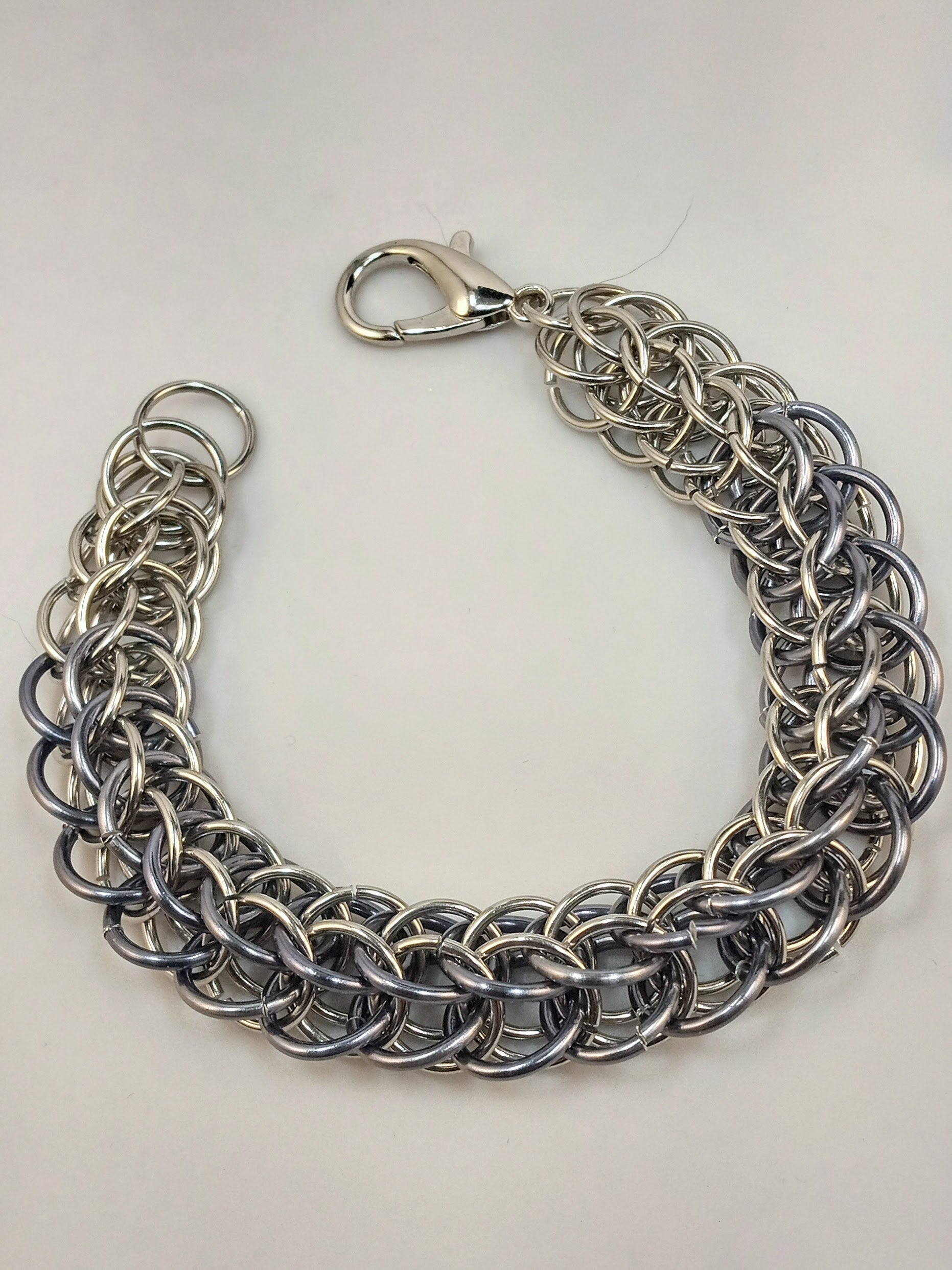 Mens Stainless Steel Chainmaille Bracelet  Stainless Steel Jewelry